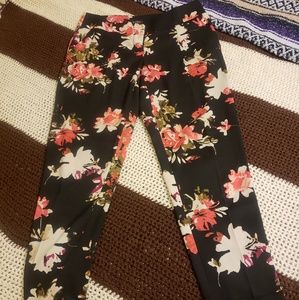 Loft Floral Dress Pants